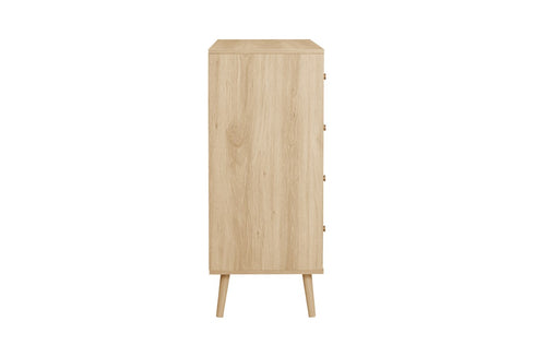 Herringford 4 Drawer Bedside Oak